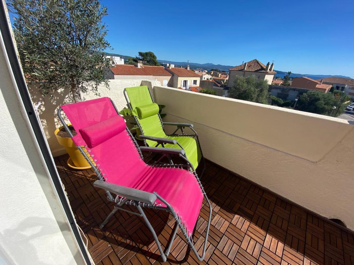 Bed and Breakfast Charmante Chambre Avec Vue Mer La Ciotat Exterior foto